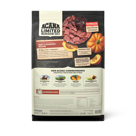 Acana Singles Beef & Pumpkin Recipe, Dry Dog Food