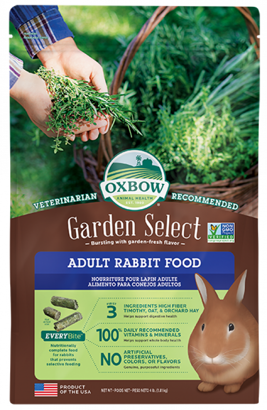 Oxbow Garden Select - Adult Rabbit Food, 4-lb Bag