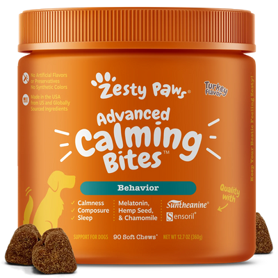 Zesty Paws Advanced Calming Bites for Dogs, 90-Count