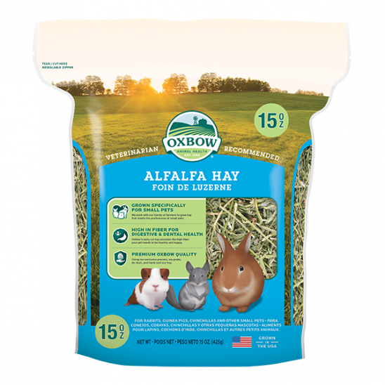 Oxbow Alfalfa Hay, For Small Animals, 15-oz Bag