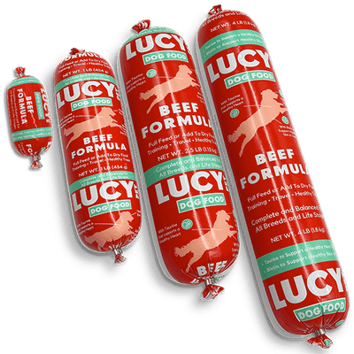 Lucy Pet Beef Formula Dog Food Roll