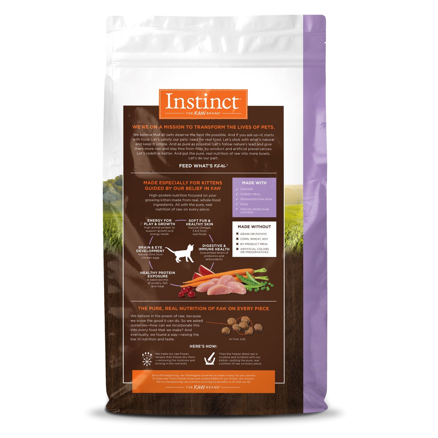 Instinct Original Kitten Chicken Dry Cat Food, 4.5-lb Bag