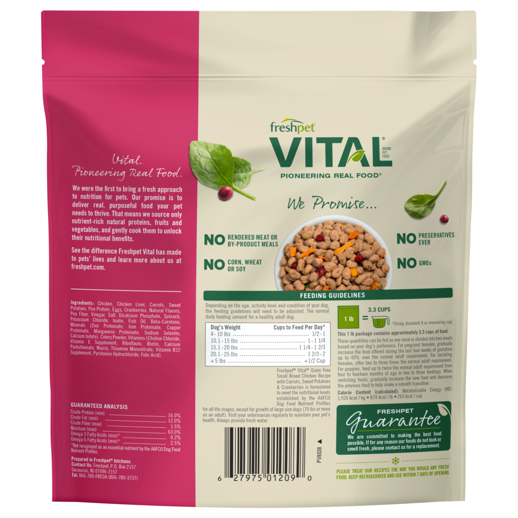 Freshpet dog hot sale food small breed