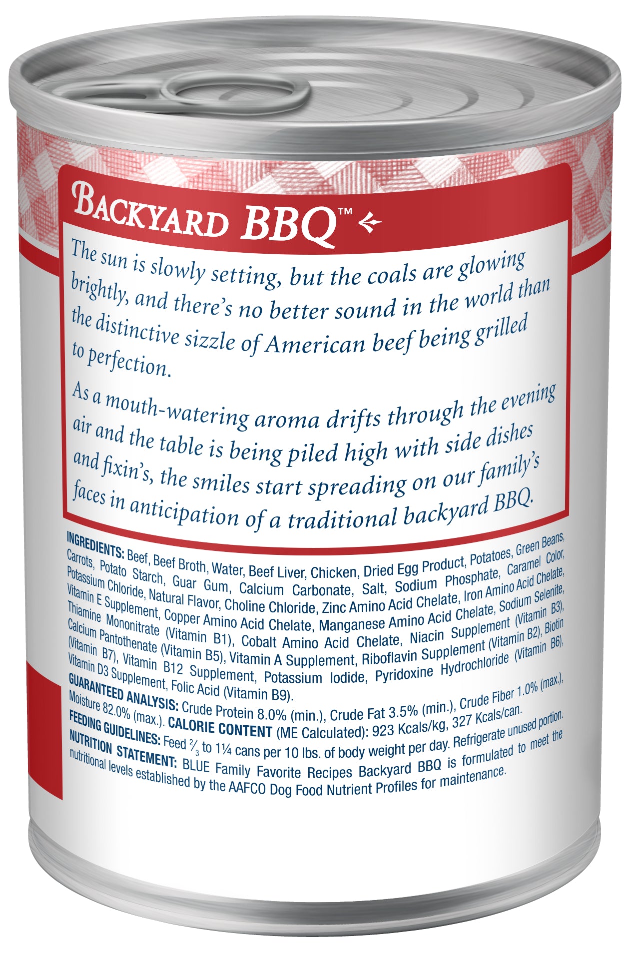 Blue Buffalo Family Favorites Natural Adult Wet Dog Food, Backyard BBQ 12.5-oz, Case of 12