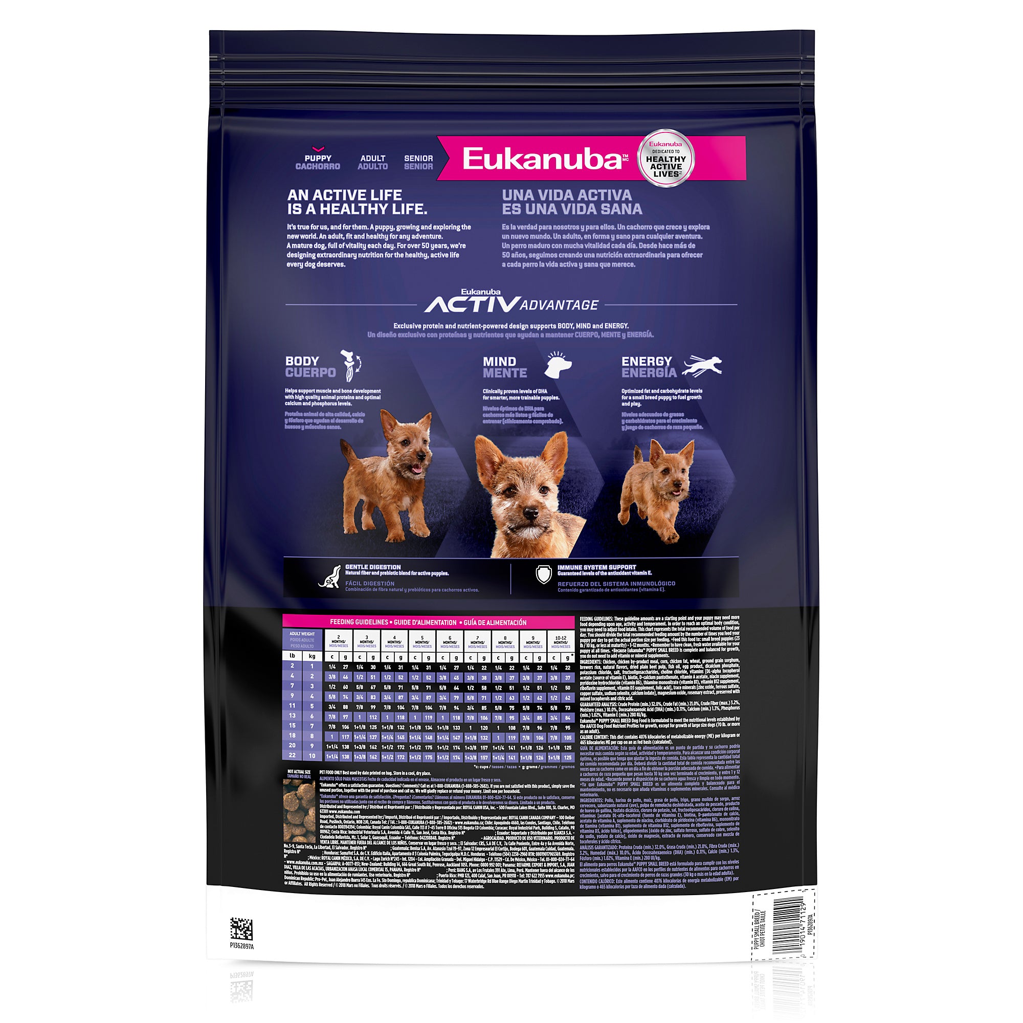 Eukanuba Puppy Small Breed Dry Dog Food 4.5 lb Bag Anaheim