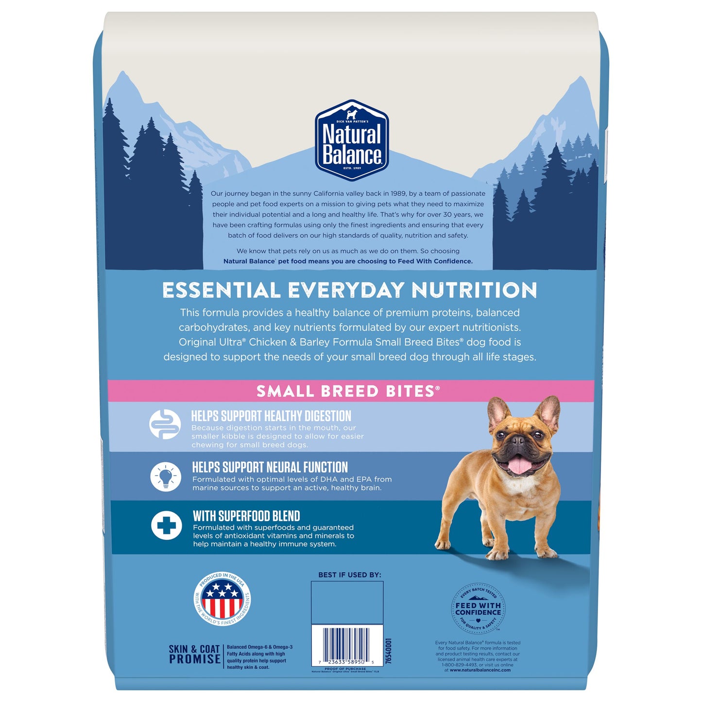Natural Balance® Original Ultra™ All Life Stage Chicken & Barley Small Breed Formula, Dry Dog Food, 11-lb Bag