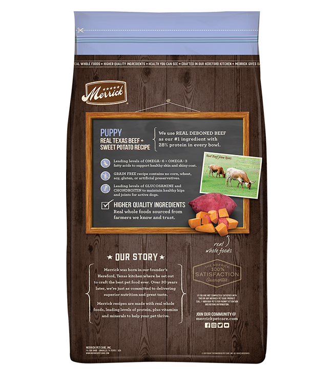 Merrick Puppy Beef & Sweet Potato Dry Dog Food