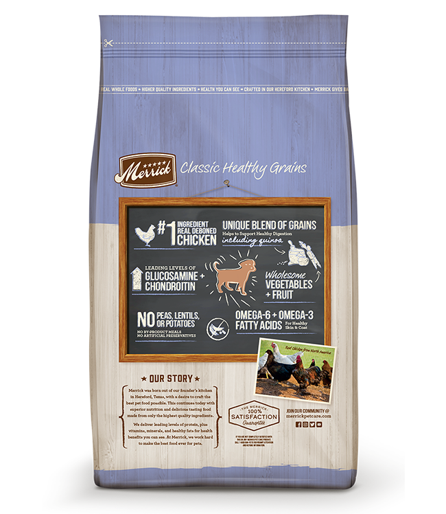 Merrick Classic Healthy Grains Puppy Recipe Dry Dog Food, 4-lb Bag