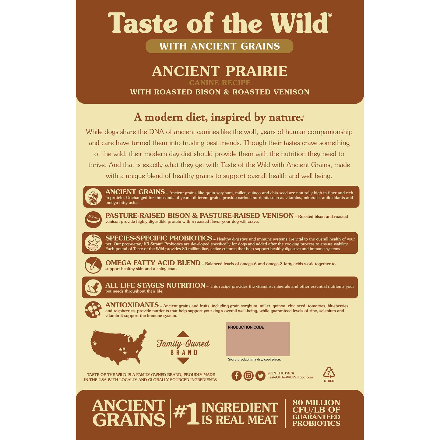 Taste Of The Wild, Ancient Prairie, Dry Dog Food