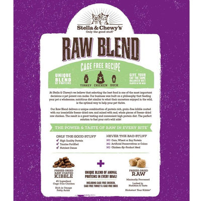 Stella & Chewy's Baked Kibble for Cats - Raw Blend Cage-Free Dry Cat Food