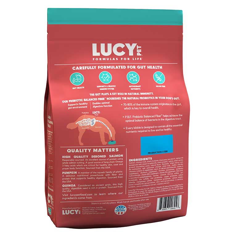 Lucy Pet Salmon, Pumpkin & Quinoa, Dry Dog Food