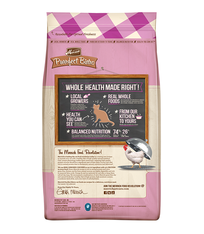 Merrick Purrfect Bistro Grain Free Healthy Kitten Dry Cat Food 4