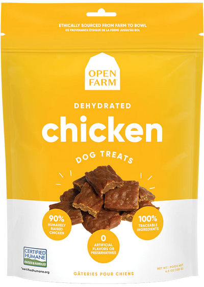 Open Farm Dehydrated Dog Treats, Chicken Recipe, 4.5-oz Bag