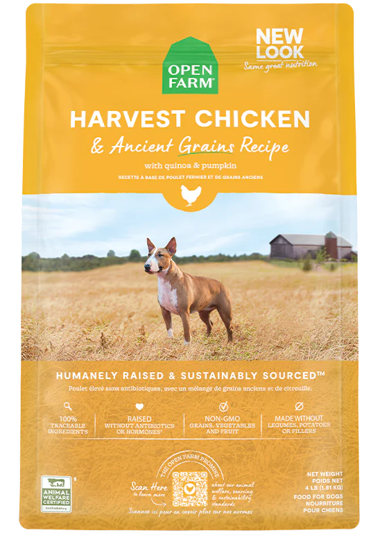 Open Farm Harvest Chicken & Ancient Grains, Dry Dog Food