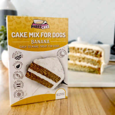 Puppy Cake Banana Cake Mix 9-Oz, Dog Treat