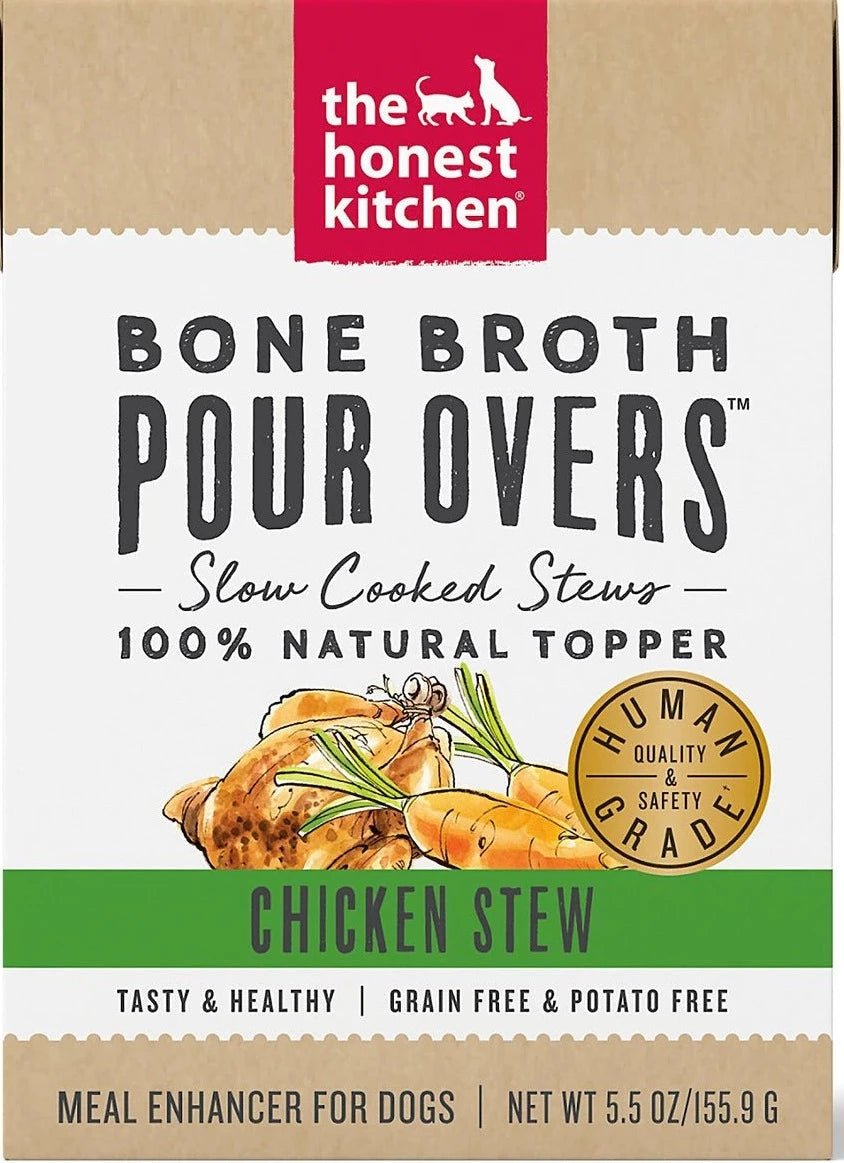 The Honest Kitchen Bone Broth Pour Overs Chicken Stew 5.5-oz, Dog Food Topper
