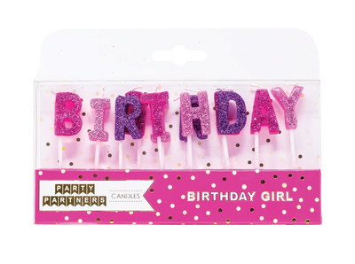 Party Partners Birthday Girl Candle Set For Pets