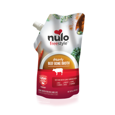 Nulo Freestyle Beef Bone Broth Topper For Dogs And Cats, 20-oz