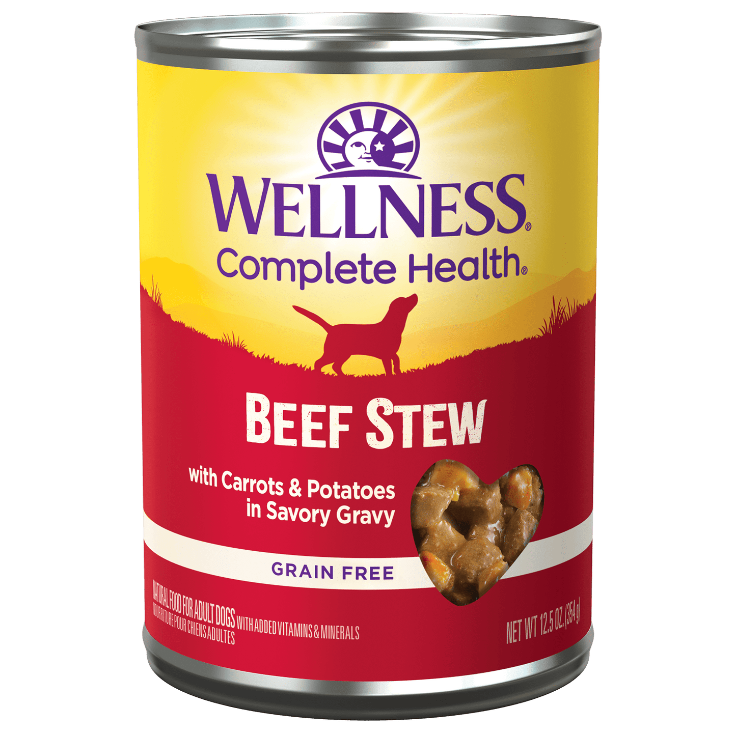 Wellness® Beef Stew Wet Dog Food, 12.5-oz Case of 12