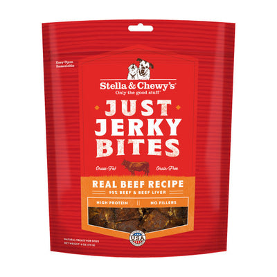 Stella & Chewy's Just Jerky Bites, Beef Dog Treats  6-oz Bag