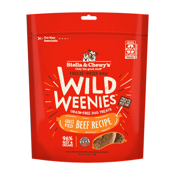 Stella & Chewy's Treats for Dogs Beef Wild Weenies, 3.25-oz Bag