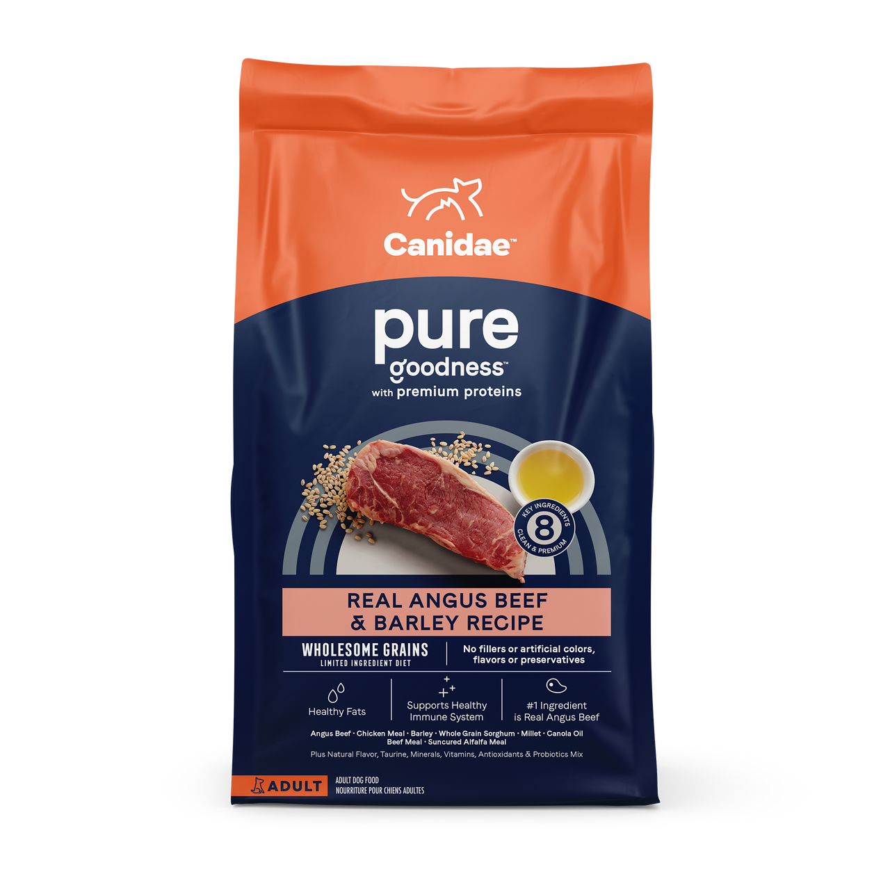 Canidae Pure Wholesome Grains Adult Beef & Barley, Dry Dog Food