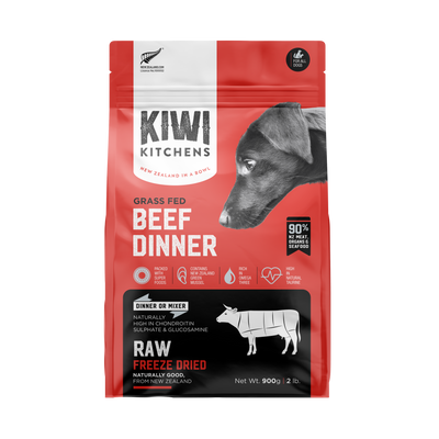 Kiwi Kitchens Beef Dinner, Freeze-Dried Dog Food