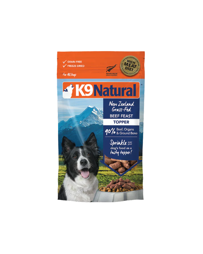 K9 Natural Beef Feast 5-oz, Freeze-Dried Meal Topper