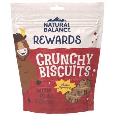 Natural Balance Limited Ingredient Crunchy Biscuits Sweet Potato And Bison Recipe, 14-oz Bag
