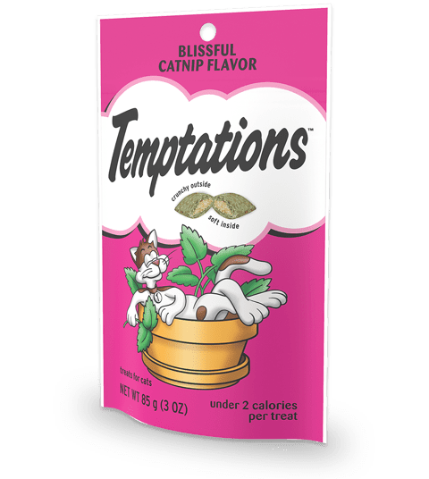 Temptations Blissful Catnip Flavor 3-oz, Cat Treat