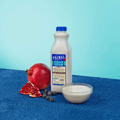 Primal Frozen Raw Goat Milk, Blueberry Pom Burst Recipe, 32-oz