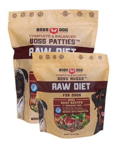 Boss Dog Adult Beef, Frozen Raw Dog Food