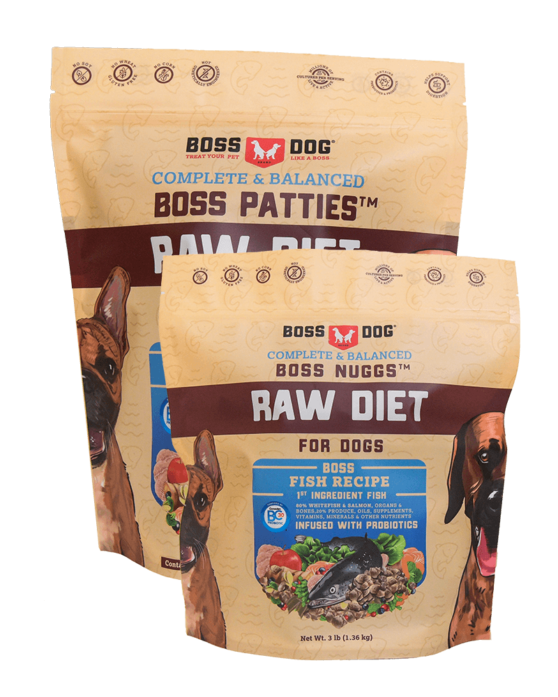 Boss Dog Adult Fish, Frozen Raw Dog Food