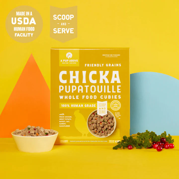 A Pup Above Chicka Pupatouille Whole Food Cubies 2-lb, Gently Cooked Dry Dog Food