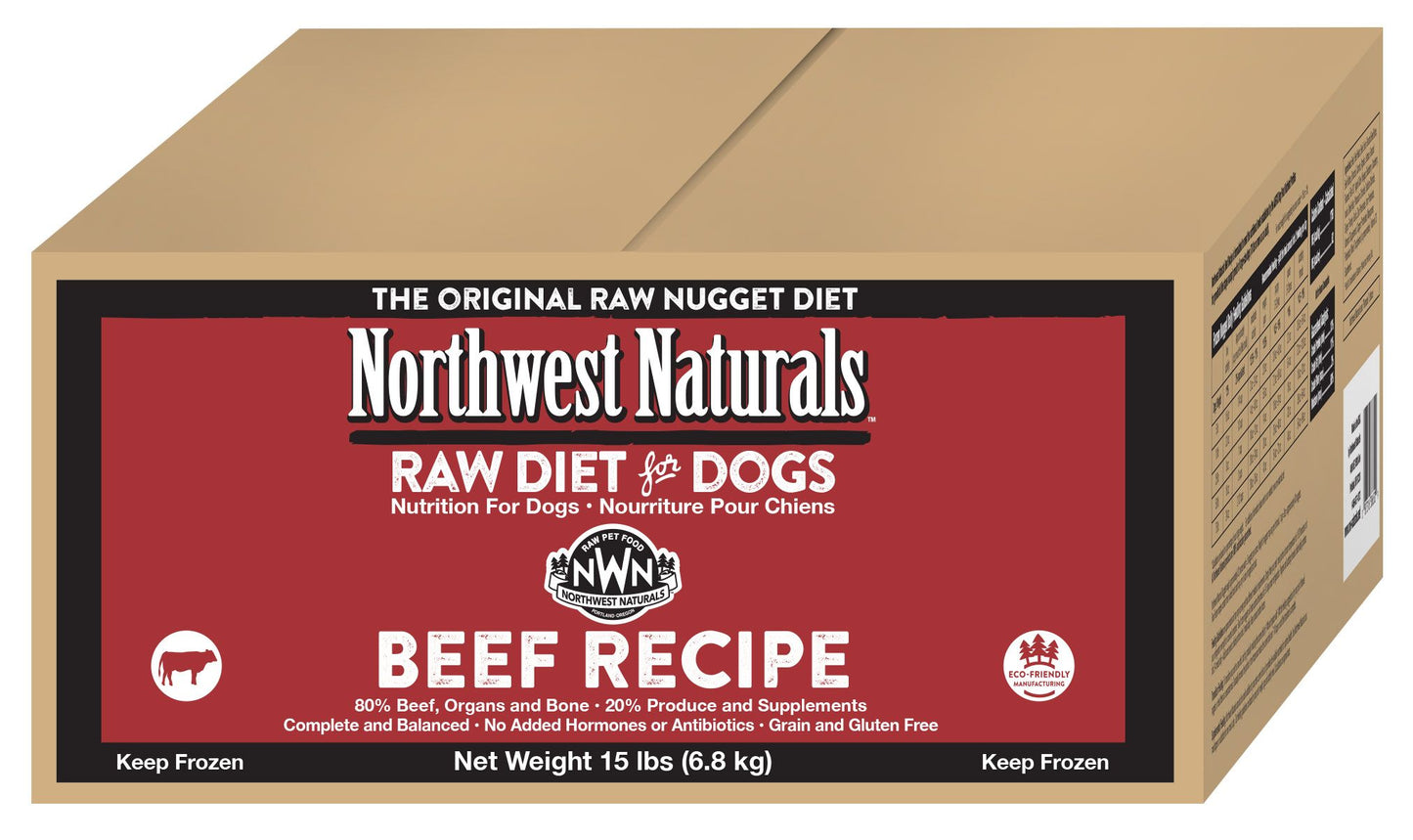 Northwest Naturals Beef Recipe, Frozen Dog Food