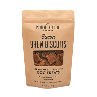 Portland Pet Food Company Brew Biscuit With Bacon 5-oz, Dog Treat