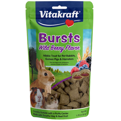 Vitakraft Bursts Wild Berry 1.76-oz, Small Animal Treat