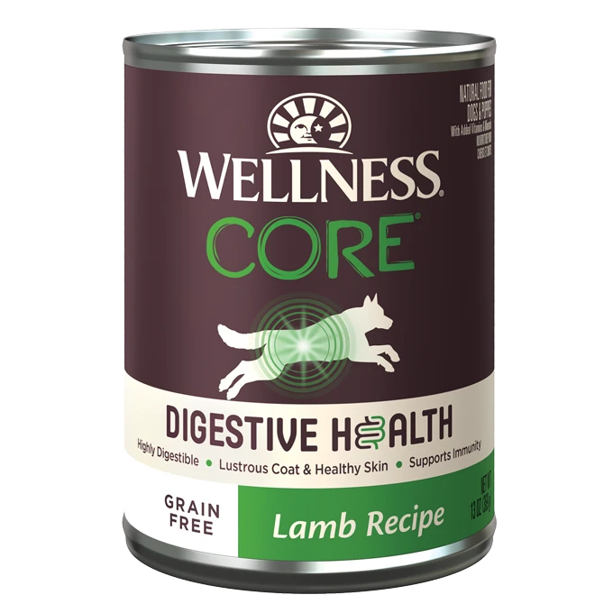 Wellness® CORE® Digestive Health Grain Free Lamb Pâté Recipe Wet Dog Food, 13-oz Case of 12