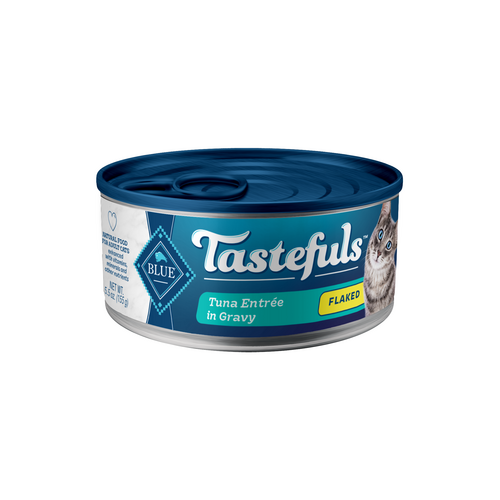 Blue Buffalo Tastefuls Natural Flaked Wet Cat Food, Tuna Entrée in Gravy