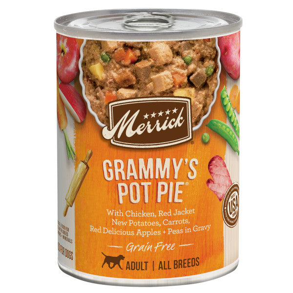 Merrick Grammy's Pot Pie, Wet Dog Food, 12.7-oz, case of 12