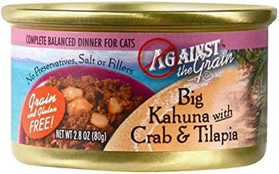 Against The Grain Big Kahuna With Crab & Talapia Recipe 2.8-oz, Wet Cat Food, Case Of 12