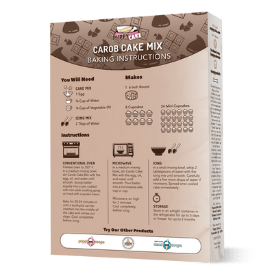 Puppy Cake Carob Cake Mix 9-Oz, Dog Treat