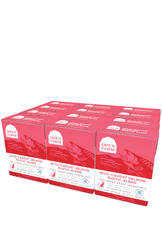 Open Farm Wild-Caught Salmon Rustic Blend, Wet Cat Food,