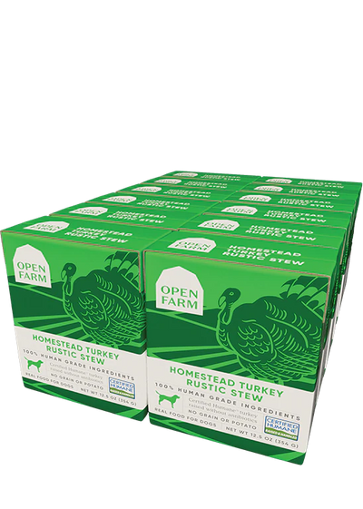 Open Farm Homestead Turkey Rustic Stew, Wet Dog Food, 12.5oz Case of 12