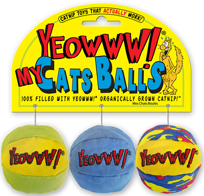 Yeowww! My Cats Balls, Catnip Cat Toy