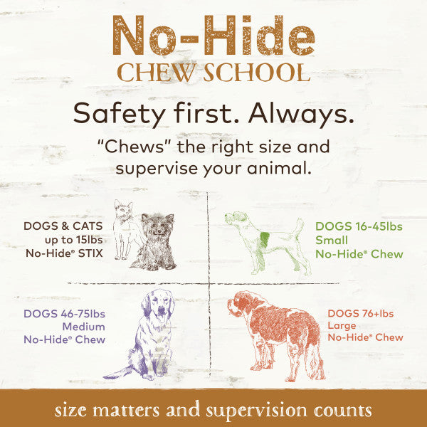 Earth Animal No-Hide Cage-Free Venison Natural Rawhide Alternative Dog Chews, 7-in