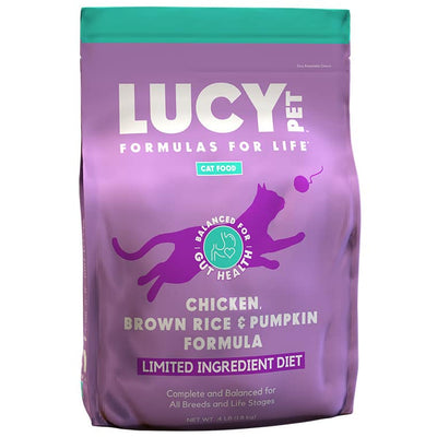 Lucy Pet Chicken, Brown Rice, And Pumpkin Limited Ingredient Diet, Dry Cat Food