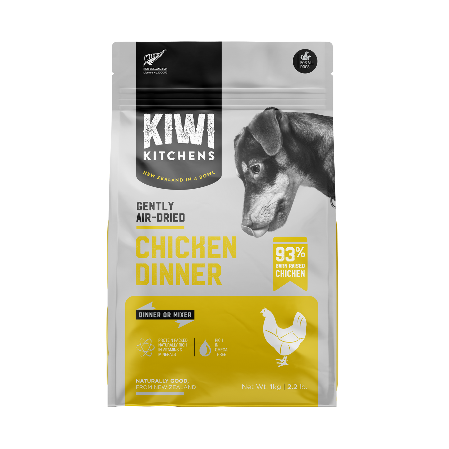 Kiwi Kitchens Chicken Dinner, Air-Dried Dog Food