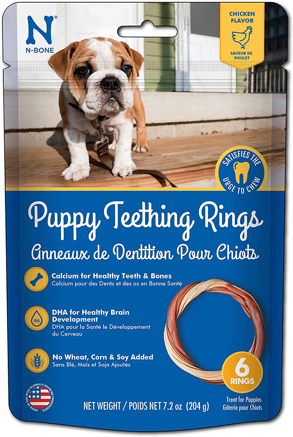 N-Bone® Puppy Teething Rings Chicken, 6-Pack