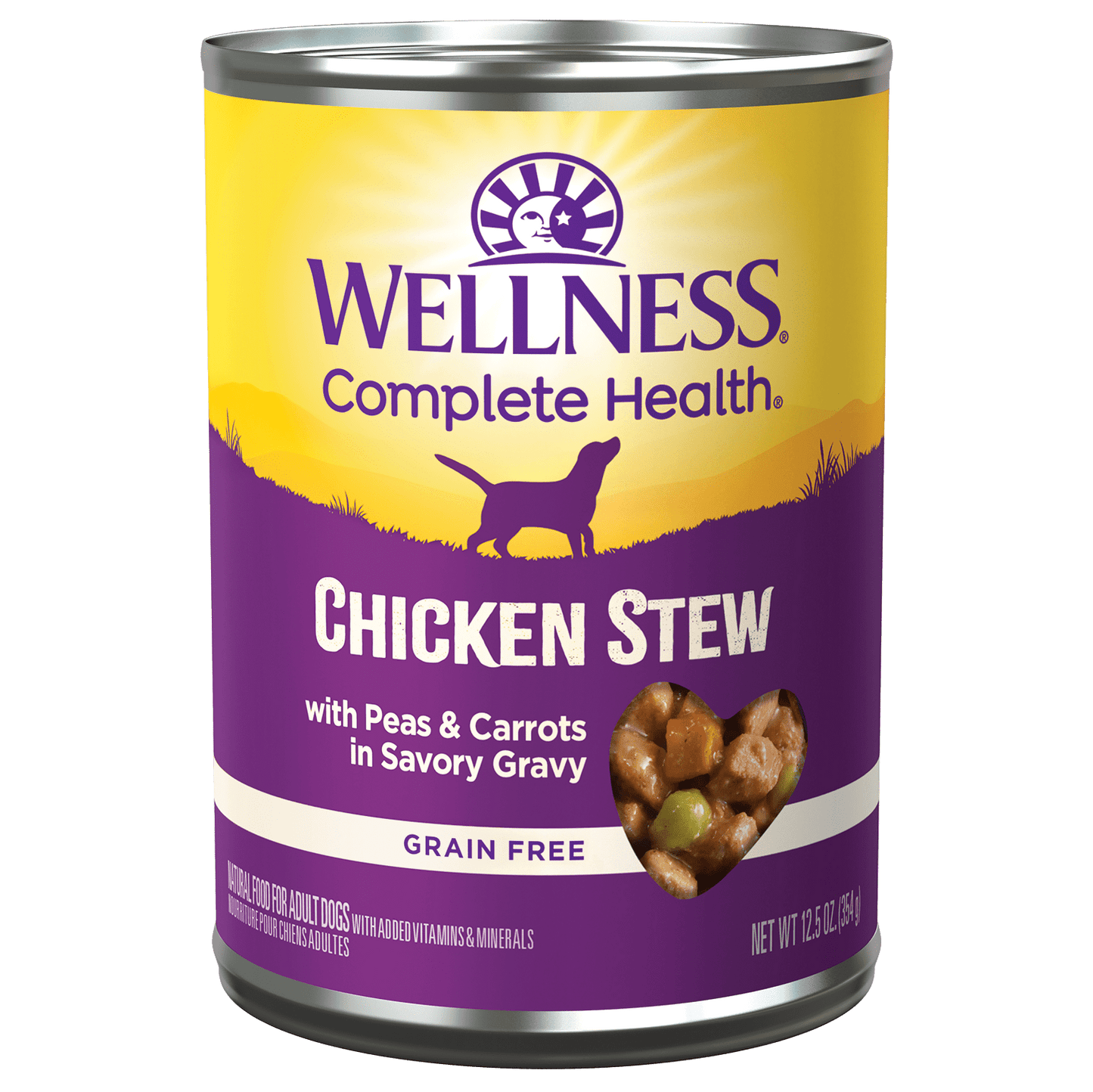 Wellness® Chicken Stew Wet Dog Food, 12.5-oz Case of 12